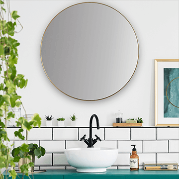 Round Mirrors Grand Terrace CA